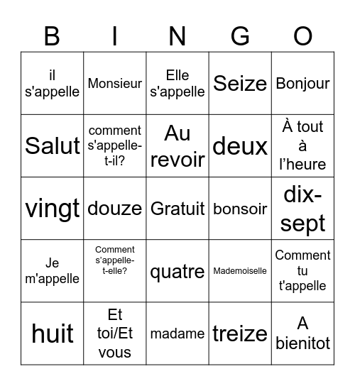 Raphael Hernandez Bingo Card