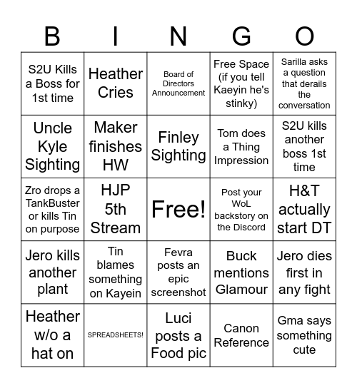 HJP Q1 Bingo Card Bingo Card