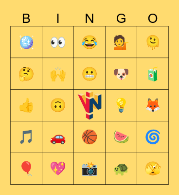 Emoji Bingo Card