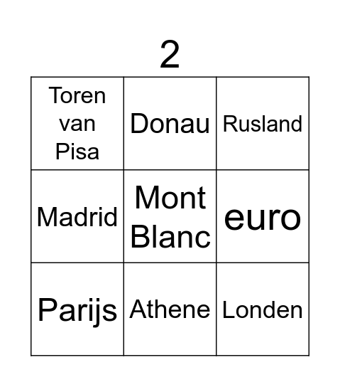 Annika's Abenteuer Spielshow Bingo Card
