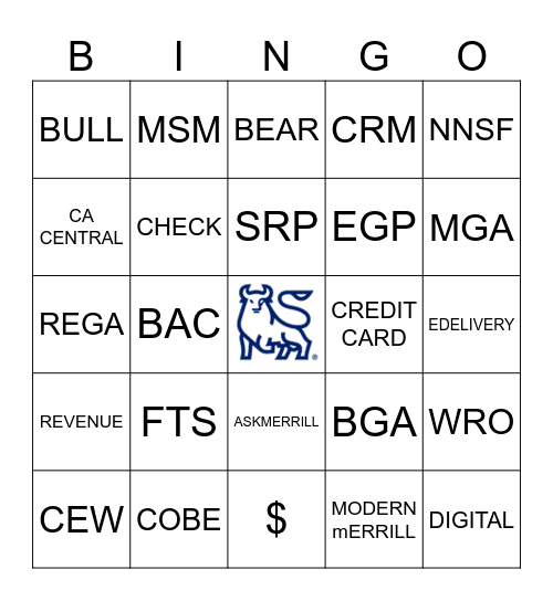 MERRILL Bingo Card