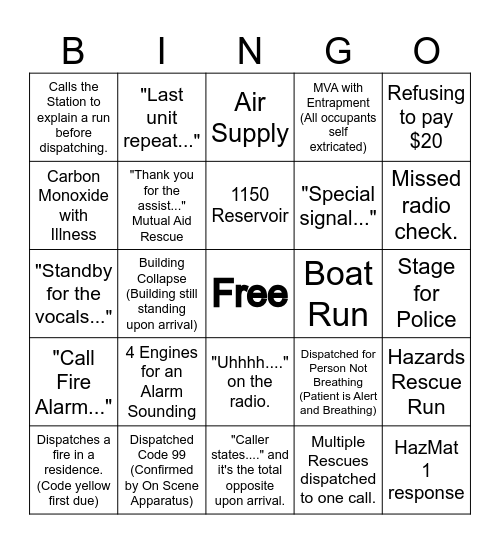 Francazio Bingo Card