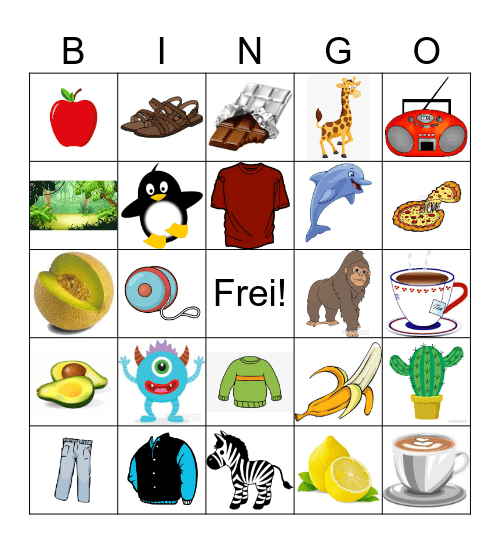 You already know some German Bingo Card
