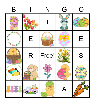 Easter BINGO Card
