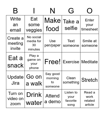 Bug Bash 4/17 Bingo Card