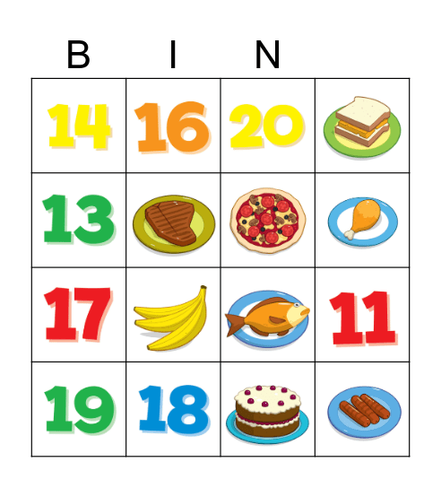 SUPER MINDS 1 - UNIT 4 Bingo Card