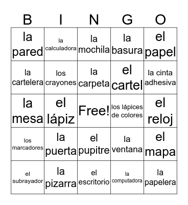 Los Bingo Card