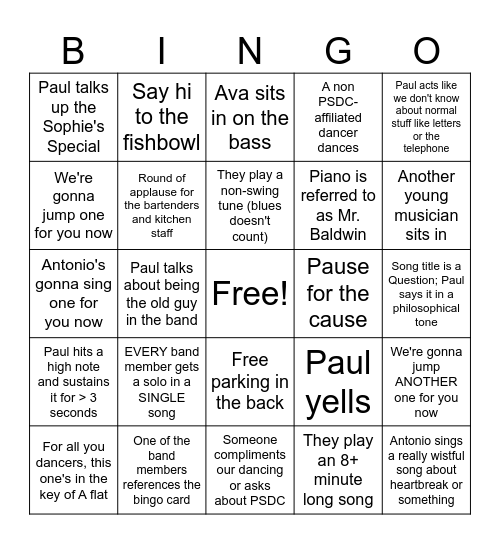 Boilermakers Bingo Card