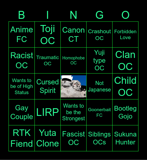 Jigoku OC Bingo! Bingo Card