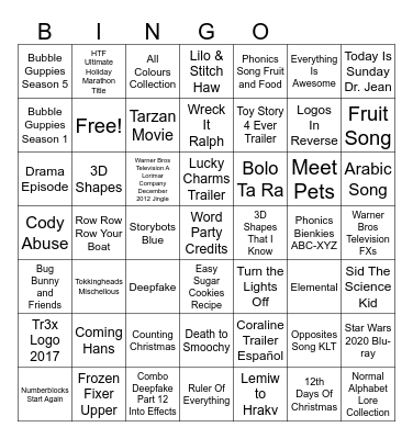 2008-2025 Bingo Card