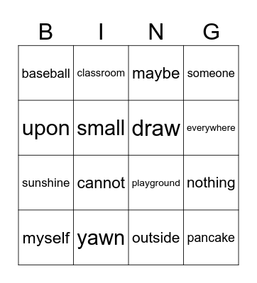 Module 9 Week 1 Bingo Card
