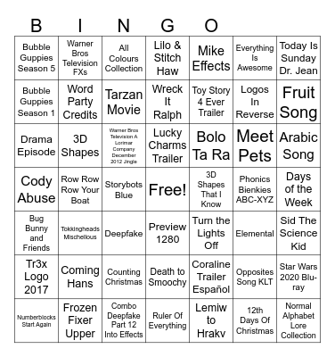 2008-2025 Bingo Card