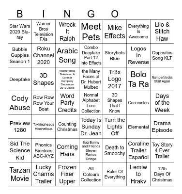 Lemiw 49 Holiday Bingo Card