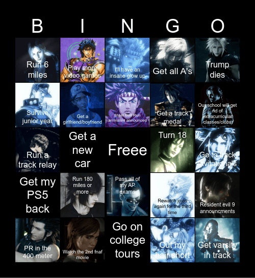 2025 Bingo Card Bingo Card