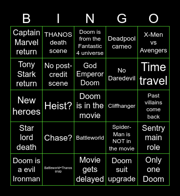 Bingo Card