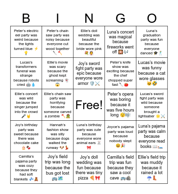 B15 U16 17 Review Bingo Card