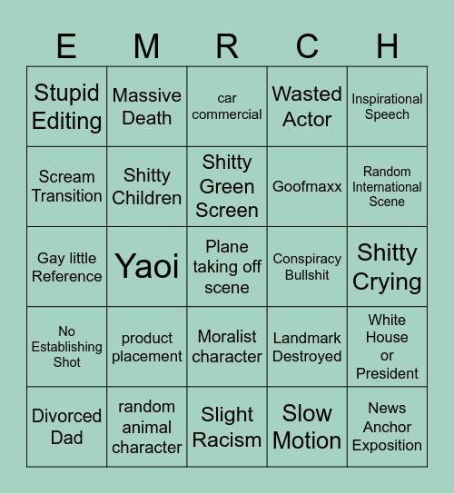 Emmerich Bingo Card