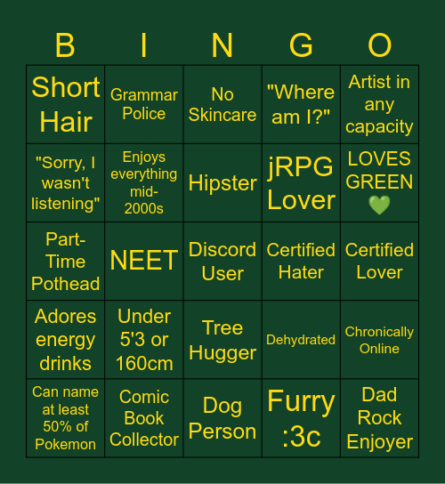 NICO BINGOOOO Bingo Card