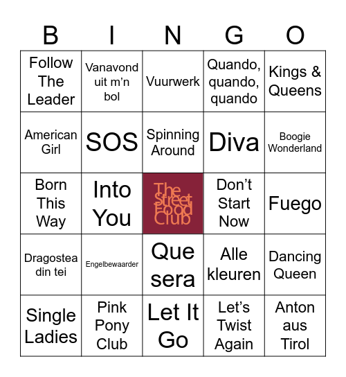 koning 2 Bingo Card