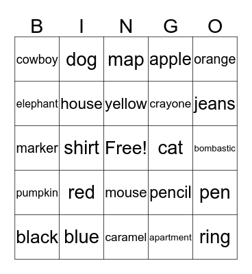 Corporate Affairs Bingo Card