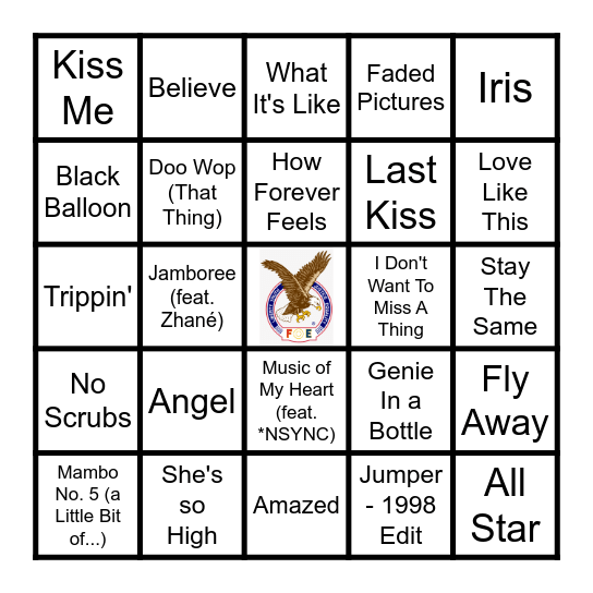 CLASS OF '99 Bingo Card