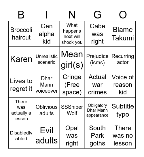 Gabe and Opal play Dhar Mann bingo. What happens next will shock you! Bingo Card