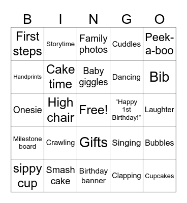 Happy Birthday Princess! Bingo Card
