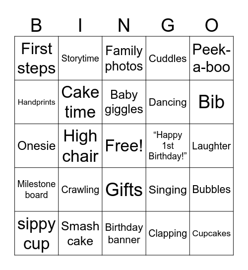 Happy Birthday Princess! Bingo Card