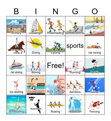 Sports Bingo Card