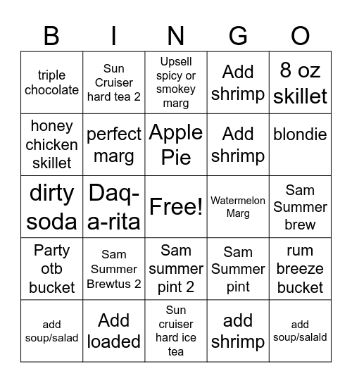 C3 Boston Bingo Card
