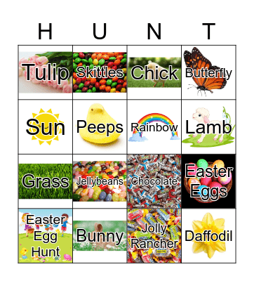 Spring Egg HUNT Bingo Card