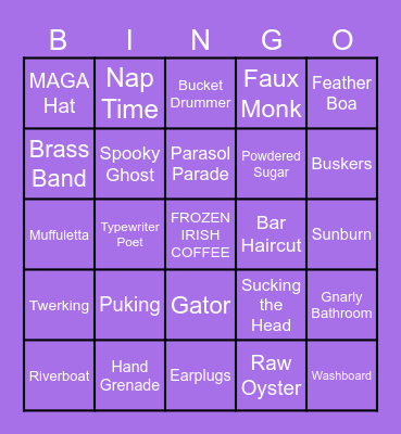 FQF BINGO ‘25 Bingo Card