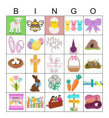 Easter Symbols and Traditions Bingo Card