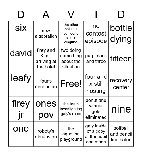 Tpot prediction Bingo Card