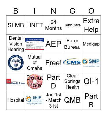Medicare 2025 Bingo Card