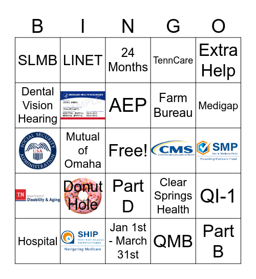 Medicare 2025 Bingo Card
