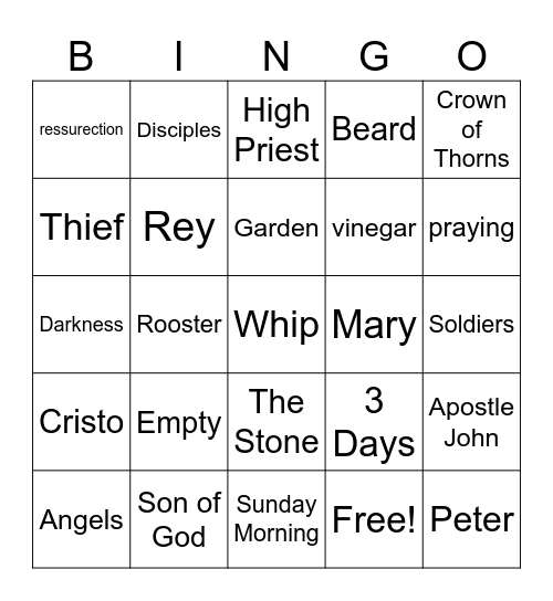 La Pascua Bingo Card