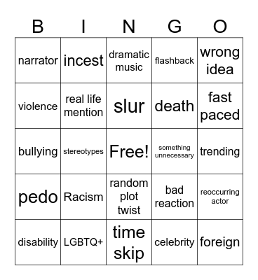 Tomorrows teachings Bingo Card