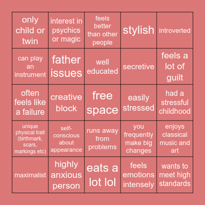 composer kin bingo Card