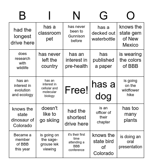 TriBeta  "Find Someone Who..." Bingo Card