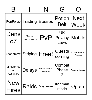 Brighter Bingo Card