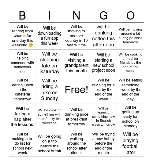 Find someone who... Bingo Card