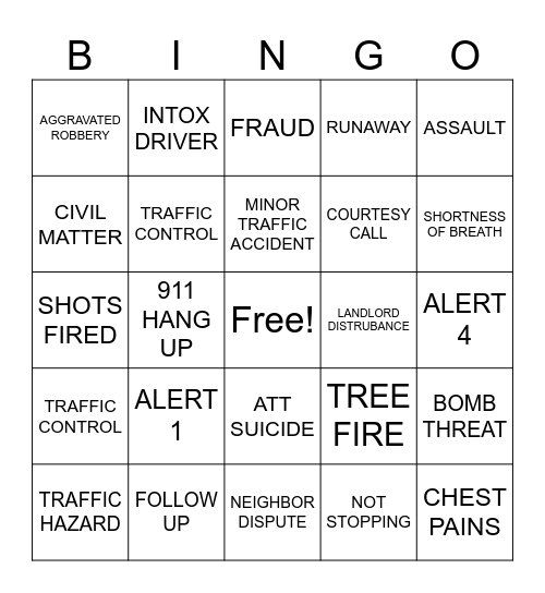 BPD-2025 Bingo Card