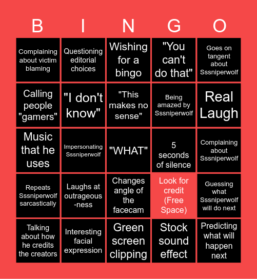 JJJJJJacksfilms Bingo Card