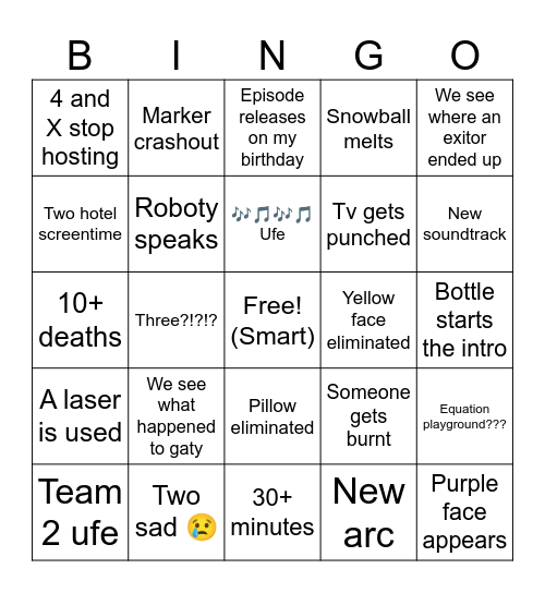 The 🫖 17 Bingo Card