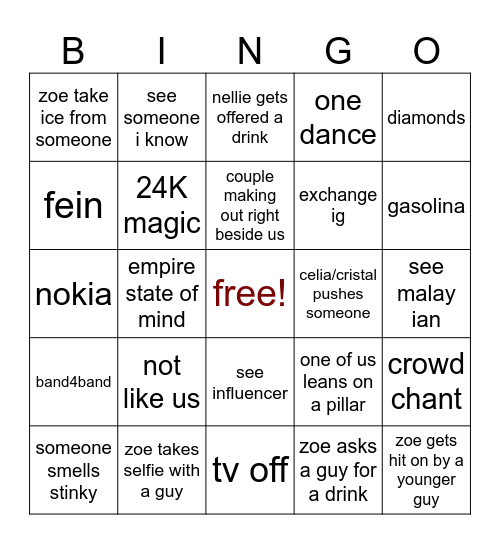 1204 Bingo Card