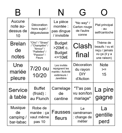 BIBIBIBIBIBINGO 4M1L ULTIMATE PRO DELUXE Bingo Card