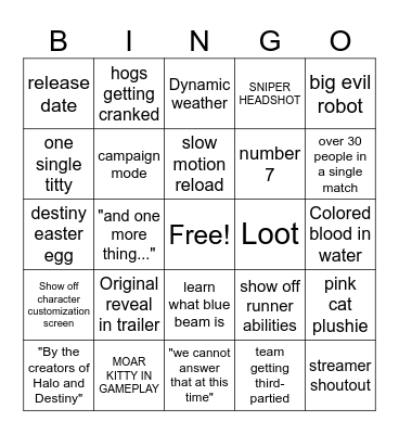 MARATHON PREDICTIONS Bingo Card