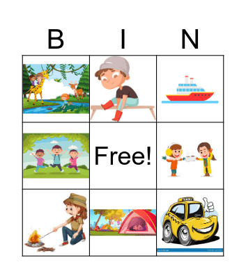 Road to the campfire! Bingo Card