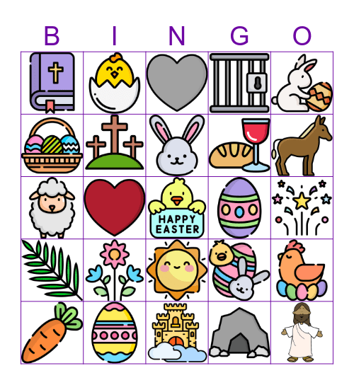 HAPPY EASTER Bingo Card